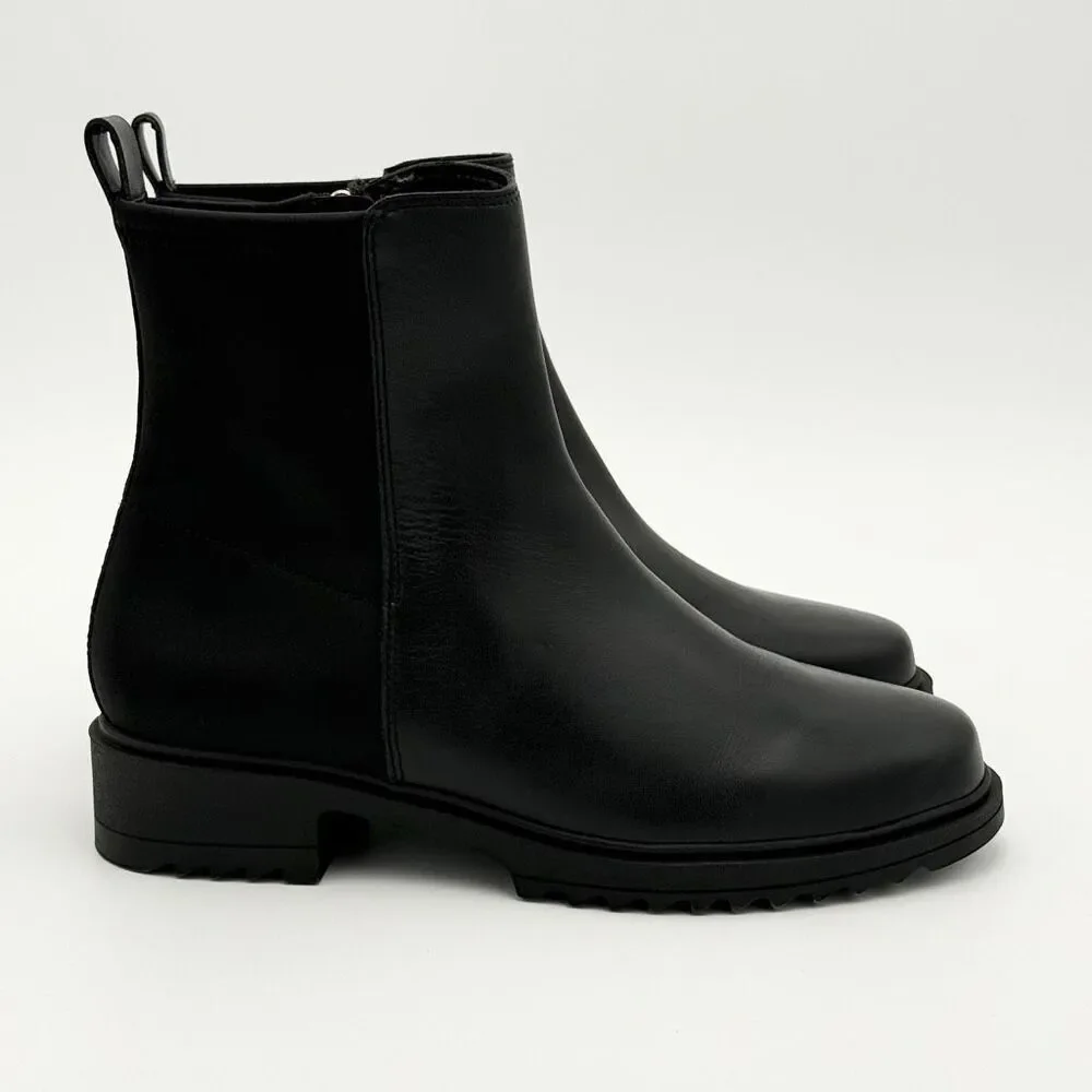 Blondo Cammie Black Waterproof Booties in Black Side Zip - Women’s US 8M